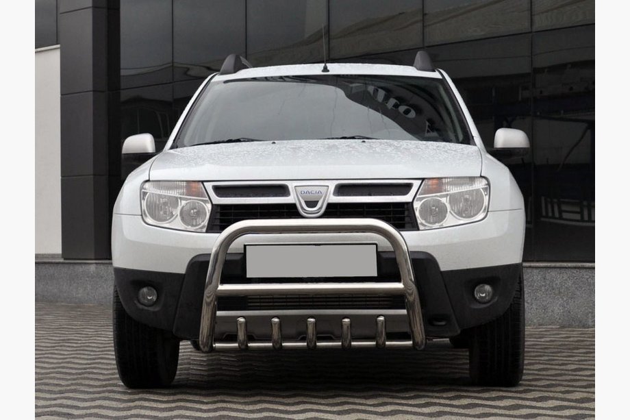 Dacia Duster 2008-2018 Frontbügel ohne Schriftzug QT006 (Edelstahl) Image