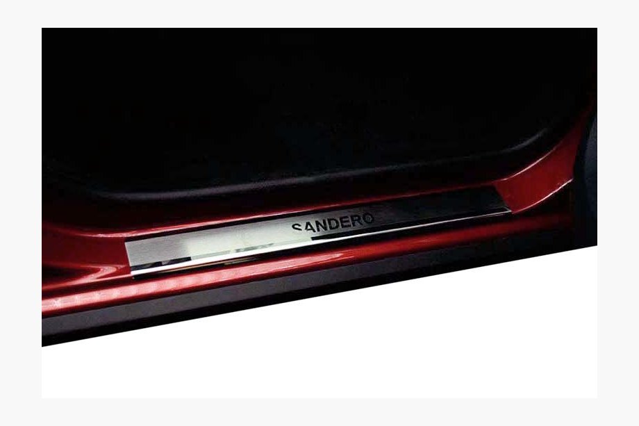 Renault Sandero 2007-2013 Einstiegsleisten Abdeckungen Nataniko (4 Stk., Edelstahl) Premium - 3M Klebeband, 0.8 mm Image