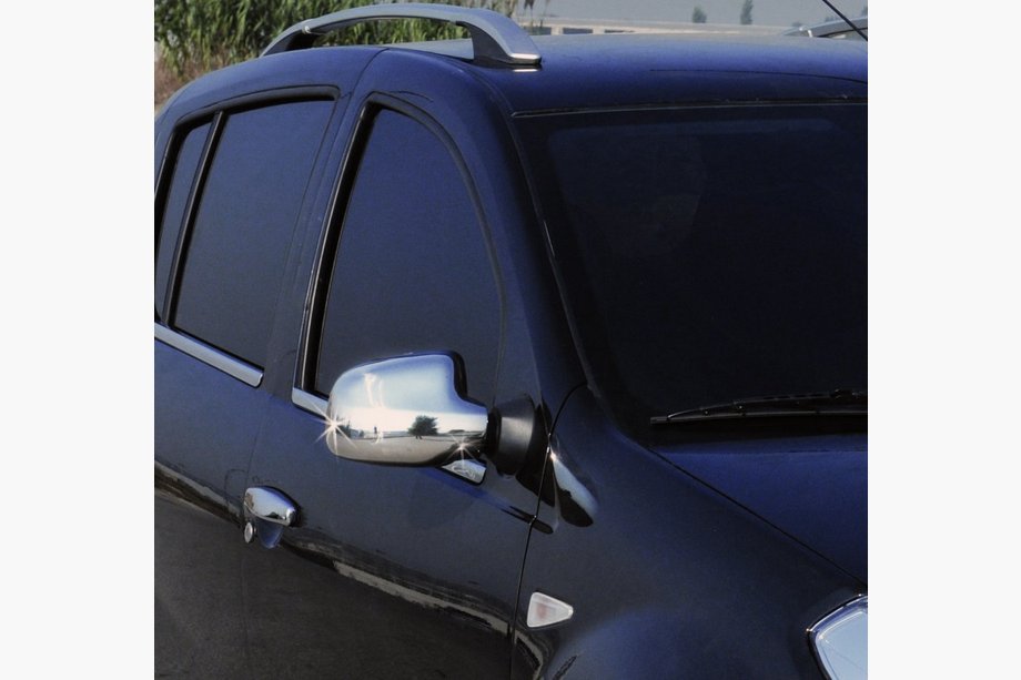 Dacia Logan MCV 2004-2014 Spiegelabdeckungen Chrom (2 Stk) Carmos - Verchromter Kunststoff Image