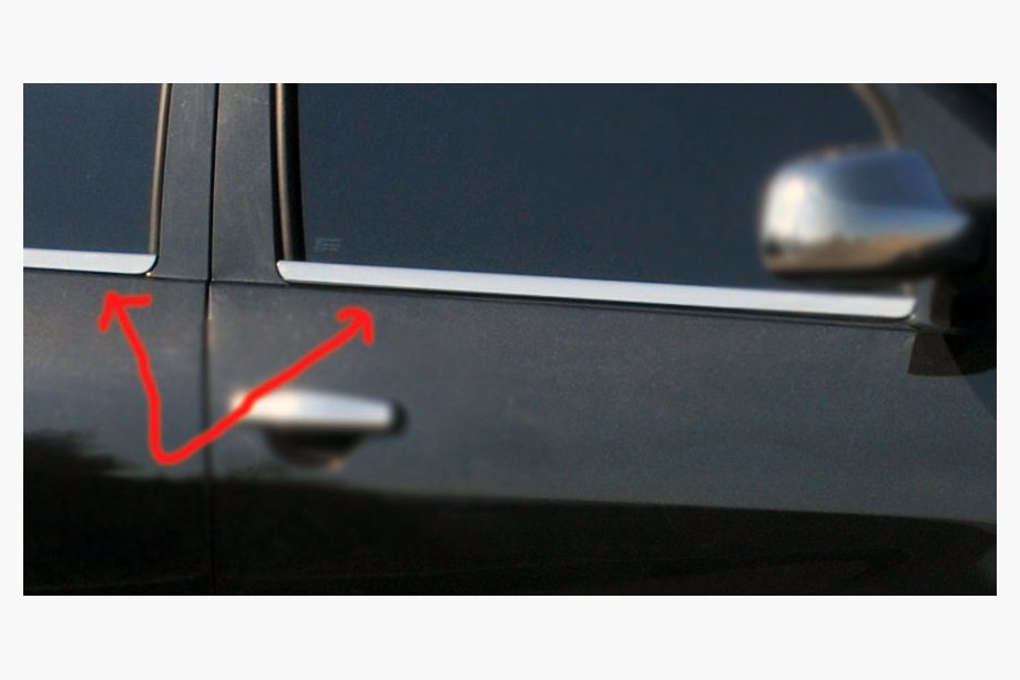 Dacia Sandero 2007-2013 Fensterzierleisten außen Edelstahl (4 Stk.) Foto 3