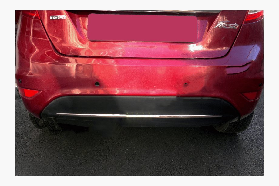Ford Fiesta 2008-2017 Heckstoßstangenleiste Edelstahl Image