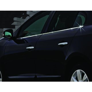 Fensterunterkante Zierleisten Edelstahl (4 Stk) Renault Fluence 2009-2016 Foto 2