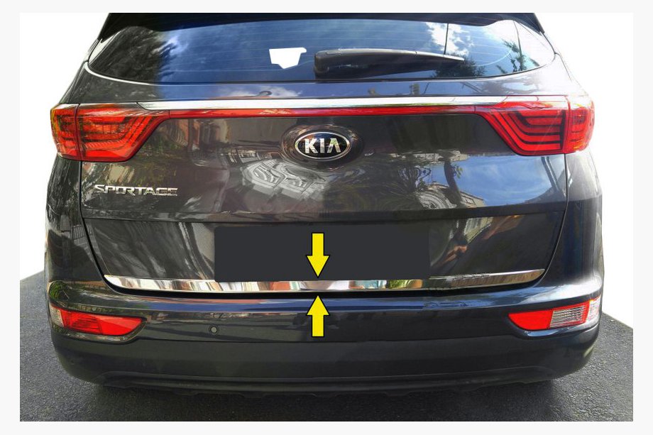 Kia Sportage 2015-2021 Kofferraum Ladekantenschutz Edelstahl Image