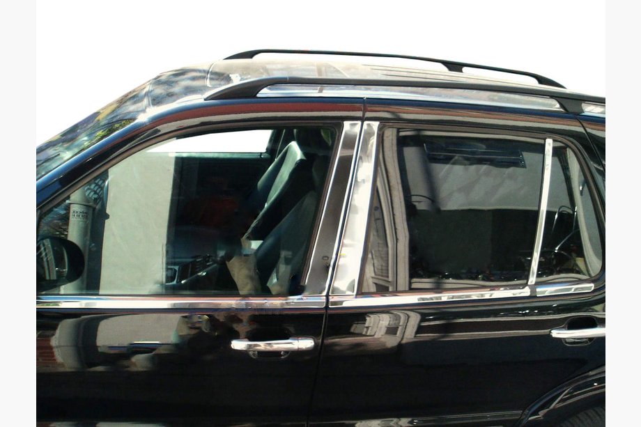 Mercedes ML W163 1997-2005 Edelstahl Türsäulen Zierleisten (6 Stk) Foto 1