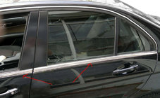 Mercedes C-class W204 2007-2015 Chrom Fensterleisten Abdeckungen (6 Stk, Edelstahl) Foto 5