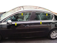 Peugeot 508 2010-2018 Komplette Fensterrahmen Abdeckung (Sedan, Edelstahl) Foto 1