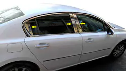 Peugeot 508 2010-2018 Edelstahl Säulenabdeckungen Foto 1