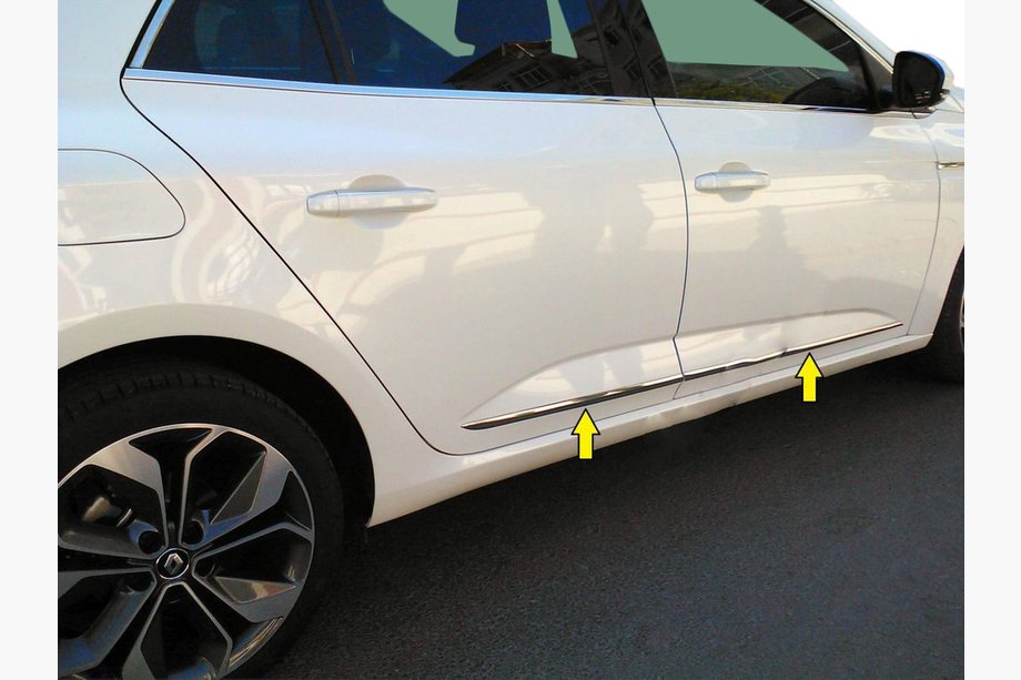 Renault Megane IV 2016-2025 Türleisten Edelstahl (Sedan) Image