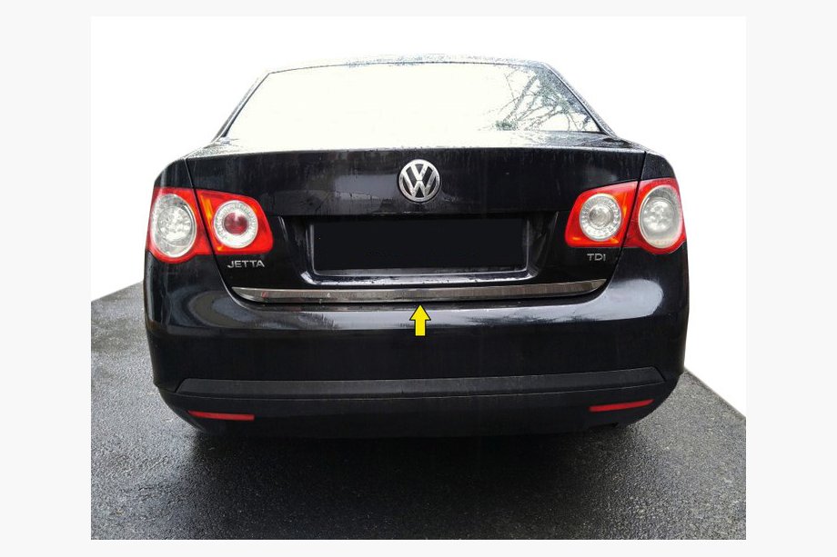 Volkswagen Jetta 2006-2011 Kofferraumleiste Edelstahl OmsaLine - Italienischer Edelstahl Image
