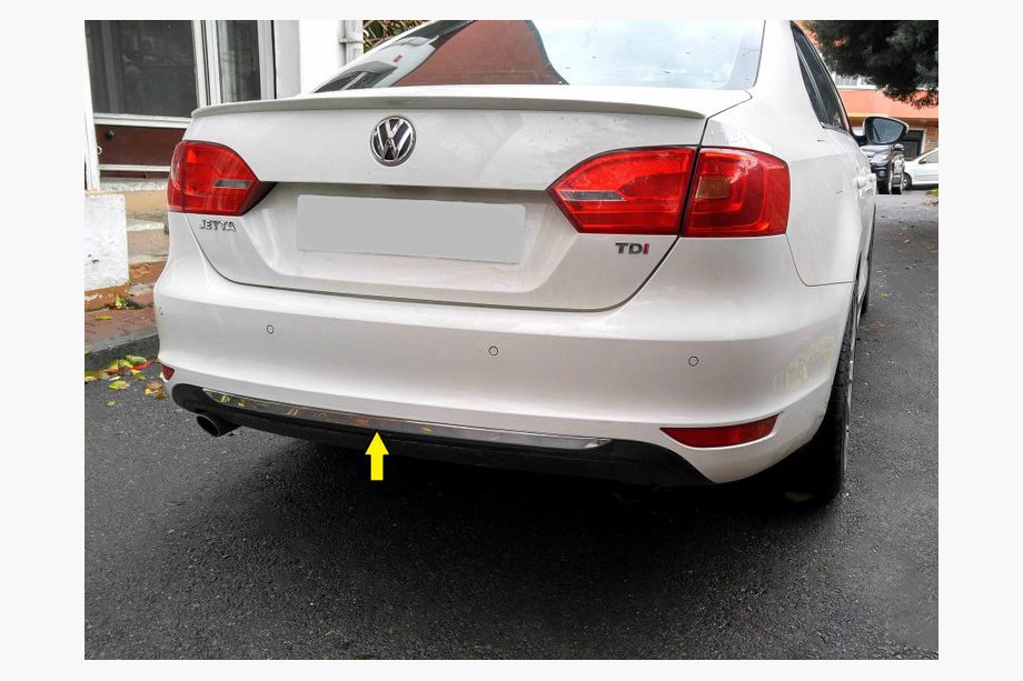 Volkswagen Jetta 2011-2018 Heckstoßstangenleiste 2011-2013 Edelstahl Image