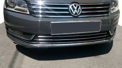 Volkswagen Passat B7 2012-2015 Zierleisten für Kühlergrill Stoßstange (Edelstahl) Foto 1