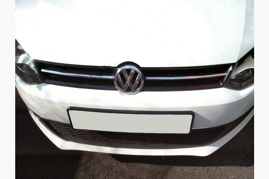 Volkswagen Polo 2010-2017 Chrom Kühlergrill Blenden HB (2009-2013, 2 Stk, Edelstahl) Image