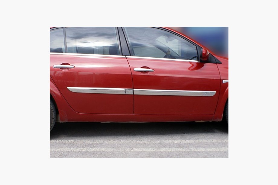 Renault Megane II 2004-2009 Türleisten Edelstahl (Modell 2006↗, 4 Stück) Image