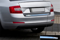 Skoda Octavia III A7 2013-2019 Kofferraumleiste Edelstahl Foto 1