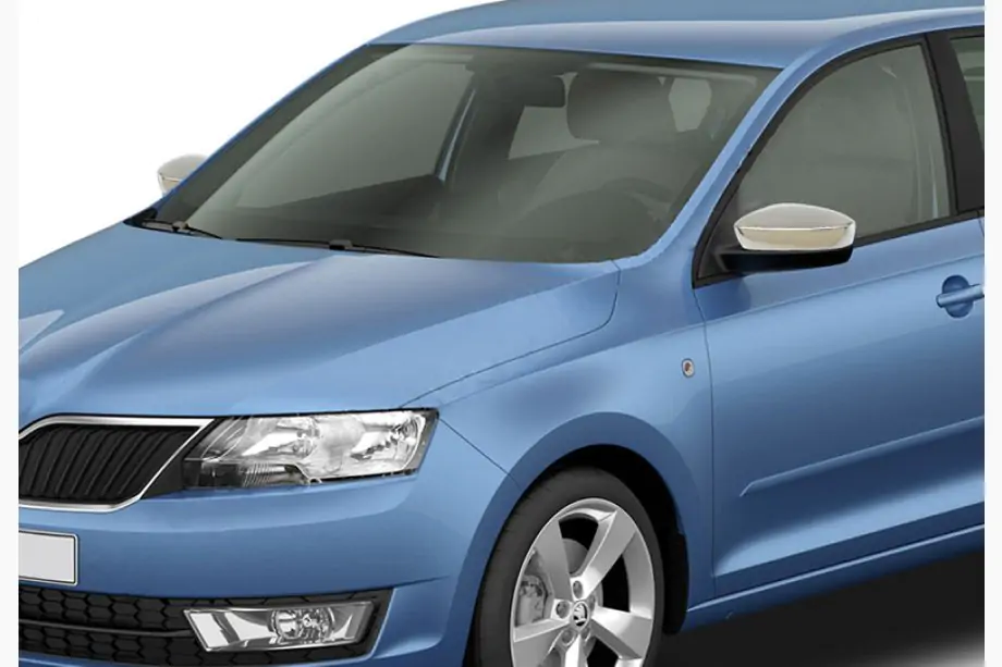 Skoda Rapid 2012-2019 Spiegelabdeckungen ohne Blinker-Aussparung (2 Stk., Edelstahl) Image