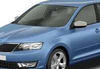 Skoda Rapid 2012-2019 Spiegelabdeckungen ohne Blinker-Aussparung (2 Stk., Edelstahl) Foto 1