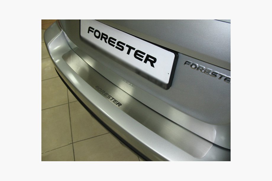 Subaru Forester 2008-2013 Heckstoßstangenabdeckung NataNika (Edelstahl) Image