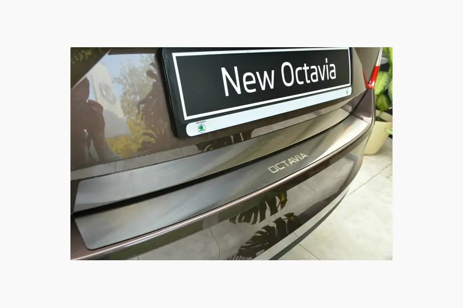 Skoda Octavia III A7 2013-2019 Heckstoßstangenschutz Nataniko (Edelstahl) Image
