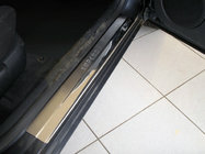 Skoda Superb 2001-2009 Einstiegsleisten Abdeckungen Nataniko (4 Stk., Edelstahl) Standard - Lohmann Band, 0,5 mm Foto 1
