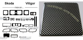 Skoda Fabia 2000-2007 Angebot !!! Armaturenbrett Blenden (Carbon Optik) Foto 1