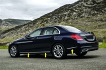 Mercedes C-class W205 2014-2021 Zierleistenabdeckungen V1 Edelstahl Foto 1
