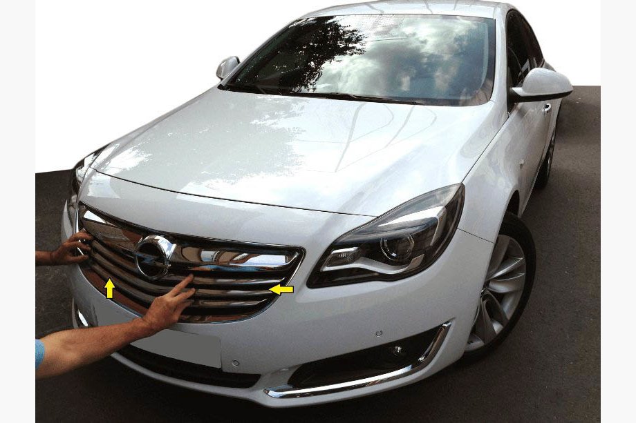 Opel Insignia 2008-2017 Chrom Kühlergrill Abdeckungen (Edelstahl) Image