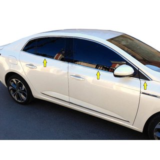 Fensterzierleisten unten Edelstahl 6-tlg Sedan Renault Megane IV 2016-2025 Foto 1