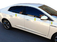 Renault Megane IV 2016-2025 Fensterzierleisten unten Edelstahl 6-tlg Sedan Foto 1