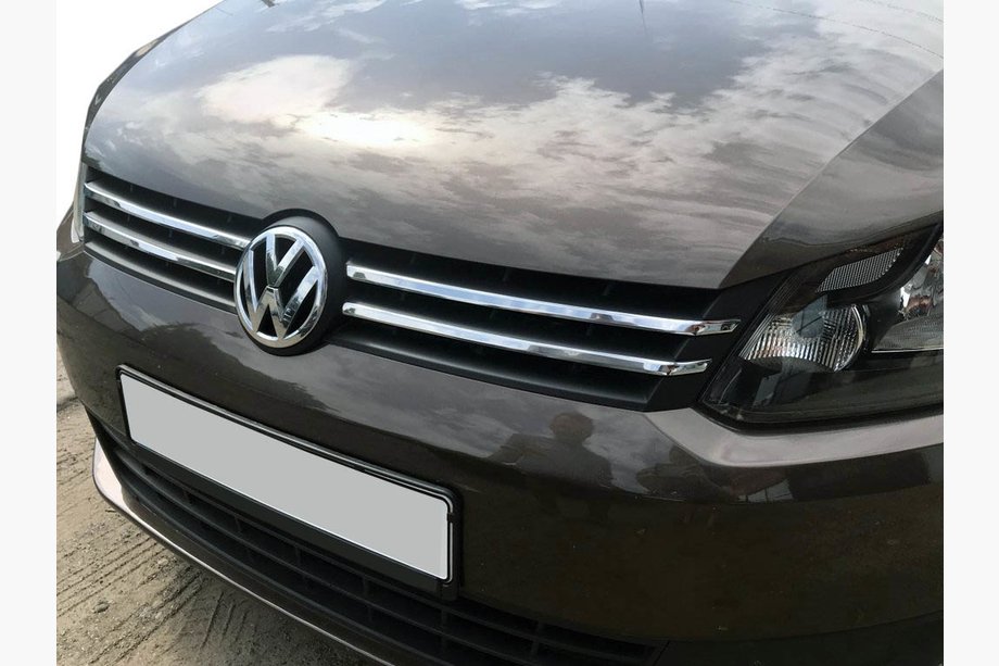Volkswagen Caddy 2010-2015 Chrom Kühlergrill Blenden (schmales Modell) Image