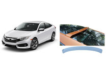 Honda Civic Sedan X 2016-2021 Heckscheibenspoiler Niken V4 (grundiert zum Lackieren) Foto 2