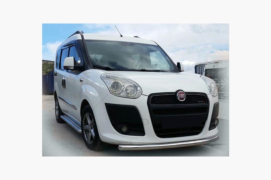 Fiat Doblo II 2010-2022 Frontschutzbügel ST008 (Edelstahl) Ab 2015, Rohr 60 mm Image