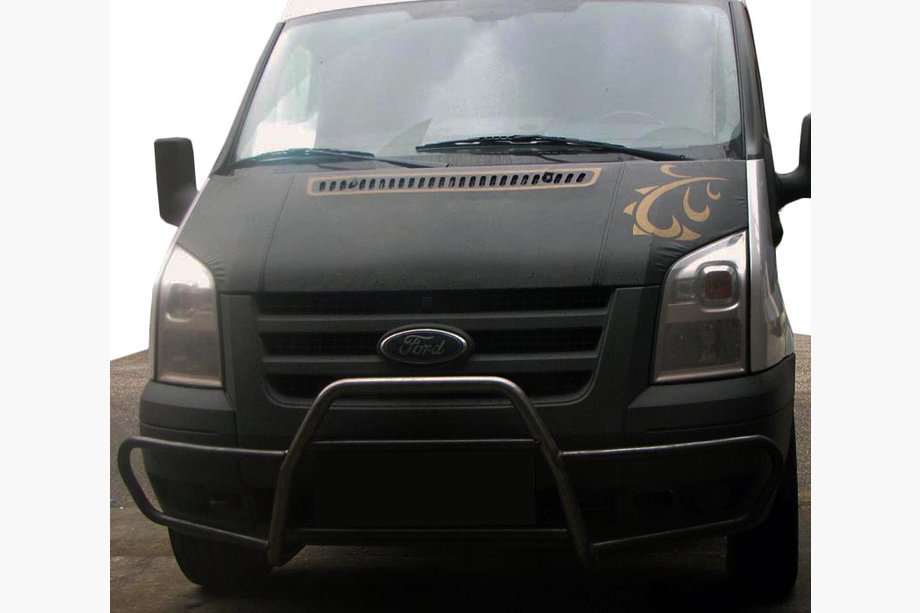 Ford Transit 2000–2014 Frontbügel mit Bügeln WT021 (2006-2014, Edelstahl) Image