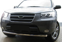Hyundai Santa Fe 2 2006-2012 Frontschutzbügel ST008 (Edelstahl) Foto 1