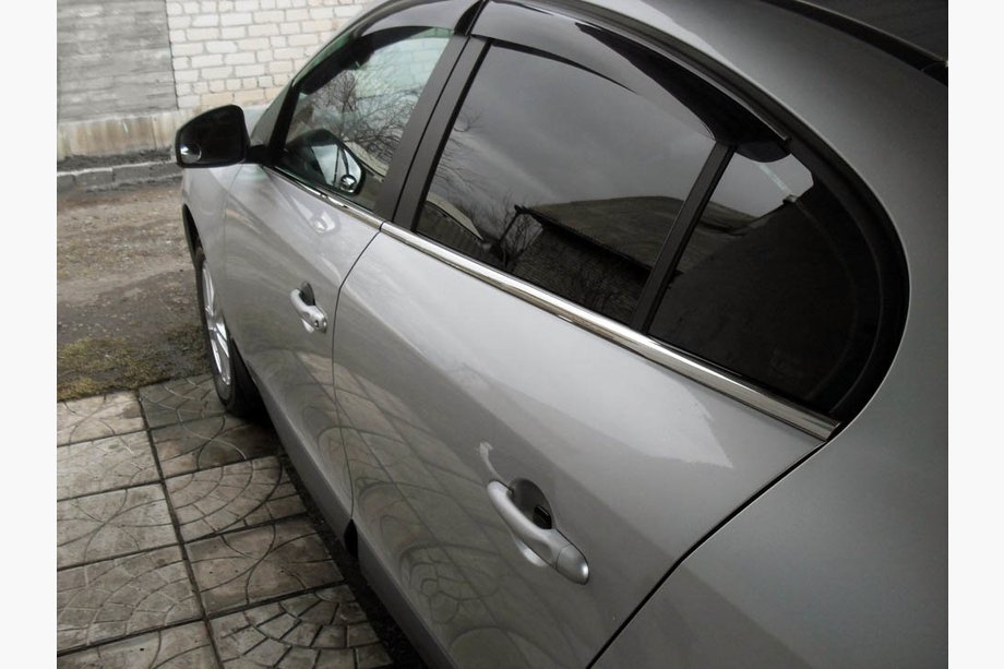 Renault Fluence 2009-2016 Fensterunterkante Zierleisten Edelstahl (4 Stk) Carmos - Türkischer Edelstahl Image