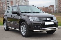 Suzuki Grand Vitara 2005-2017 Front Doppelbügel 60/42mm Edelstahl Foto 3