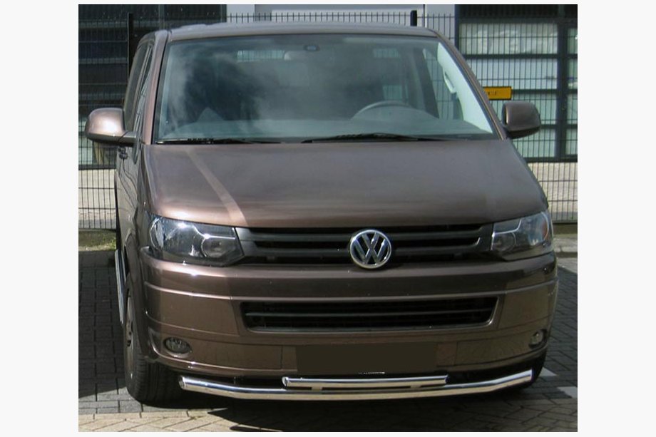 Volkswagen T5 2010-2015 Vordere Doppelstoßstange 60/48mm (Edelstahl) Image