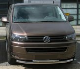 Volkswagen T5 2010-2015 Vordere Doppelstoßstange 60/48mm (Edelstahl) Foto 1