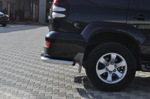 Toyota Land Cruiser Prado 120 2002-2009 Hintere Eckschutzrohre AK003 (2 Stk., Edelstahl) Foto 6