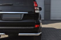 Toyota Land Cruiser Prado 120 2002-2009 Hintere Eckschutzrohre AK003 (2 Stk., Edelstahl) Foto 7