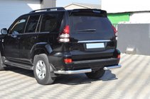 Toyota Land Cruiser Prado 120 2002-2009 Hintere Eckschutzrohre AK003 (2 Stk., Edelstahl) Foto 8