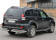 Toyota Land Cruiser Prado 120 2002-2009 Hintere doppelte Eckschutzrohre AK003-1 (2 Stk., Edelstahl) Foto 4