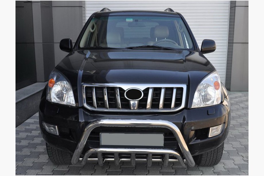 Toyota Land Cruiser Prado 120 2002-2009 Frontbügel niedrig WT002 (Edelstahl) Image