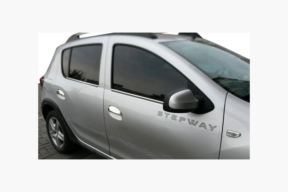 Renault Sandero 2013-2022 Chrom Türgriffblenden (4 Stk., Edelstahl) OmsaLine - Italienischer Edelstahl Image