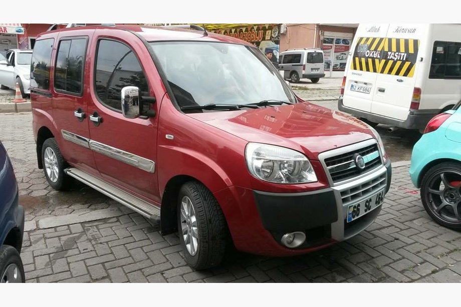 Fiat Doblo I 2005-2010 Türleisten Breites Modell (4 Stk, Edelstahl) Foto 4