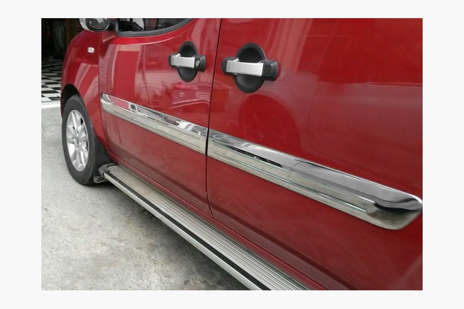 Fiat Doblo I 2005-2010 Türleisten Breites Modell (4 Stk, Edelstahl) Foto 3