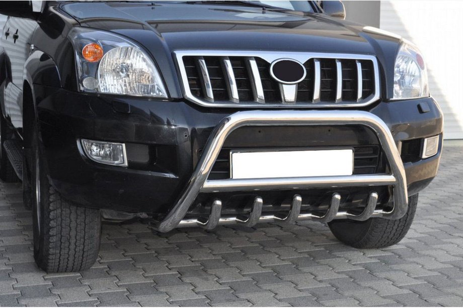 Toyota Land Cruiser Prado 120 2002-2009 Frontbügel niedrig WT003 (Edelstahl) Image