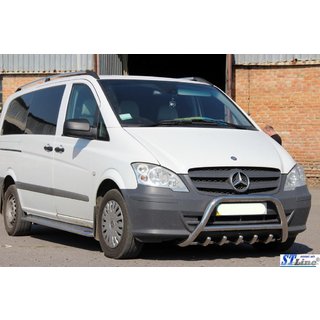 Frontbügel WT003/004 (Edelstahl) Mercedes Viano 2004-2014 Foto 2