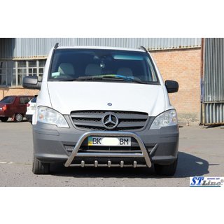 Frontbügel WT003/004 (Edelstahl) Mercedes Viano 2004-2014 Foto 3