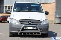 Mercedes Viano 2004-2014 Frontbügel WT003/004 (Edelstahl) 60mm, mit Schriftzug Foto 3