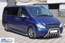 Mercedes Viano 2004-2014 Frontbügel WT003/004 (Edelstahl) 60mm, mit Schriftzug Foto 8